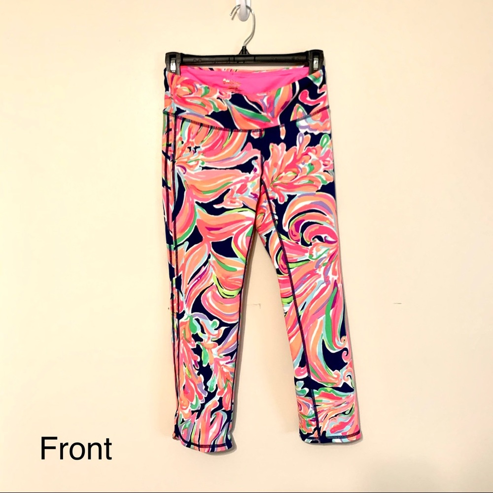Lilly Pulitzer Legging Resort Navy Banana - Picture 3 of 11